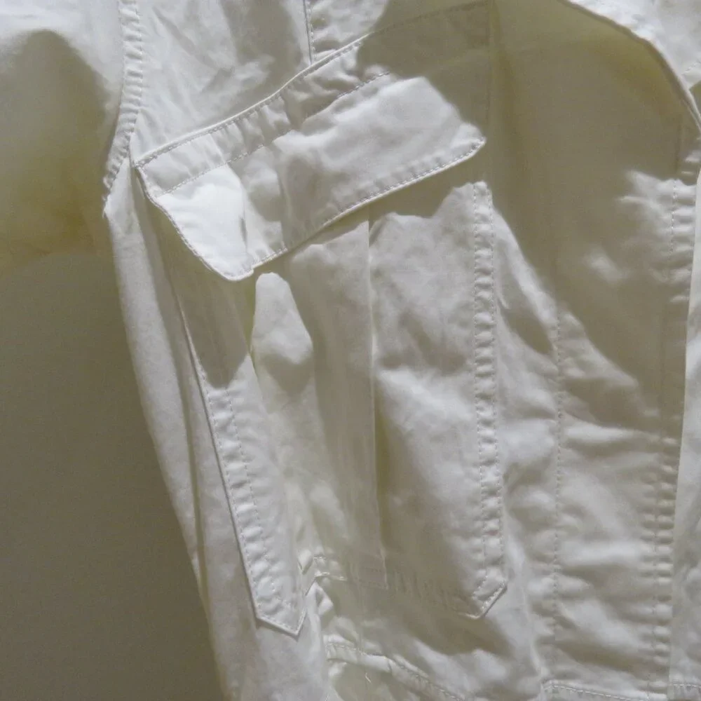 ALEX MILL Expedition Romper Jumpsuit in White Ecru Minimalist Quiet Luxury Sz S - Picture 8 of 15
